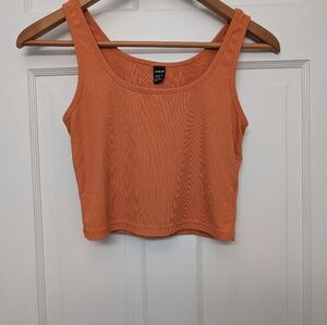 Med shein orange crop top